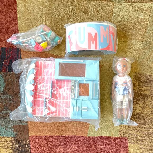 Cooking Show Set with 14-inch Doll– 50+ Food & Baking Accessories - Picture 4 of 7